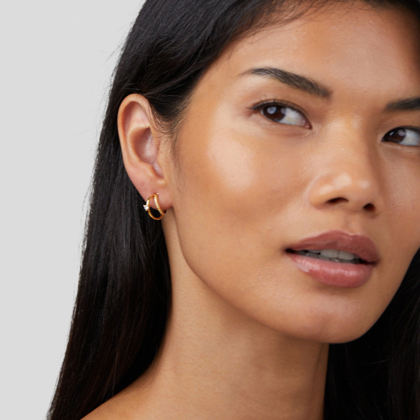 Artie Krystaløreringe | 14k Guld - DK BUTIK
