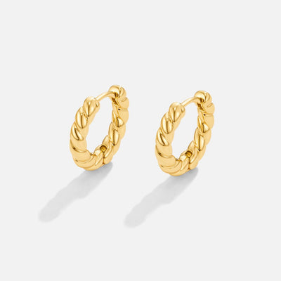 Luna Elegante Snoede Øreringe | 14k Guld - DK BUTIK