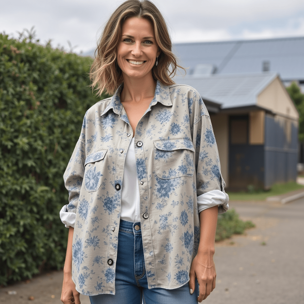 Elegant Blomstret Skjorte til Kvinder Liesa™ | Olsen & Olsen™
