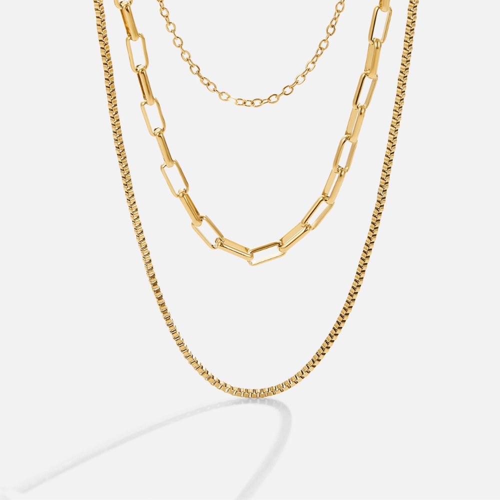 Myla Flerlagede Halskæde | 18k Guld - DK BUTIK