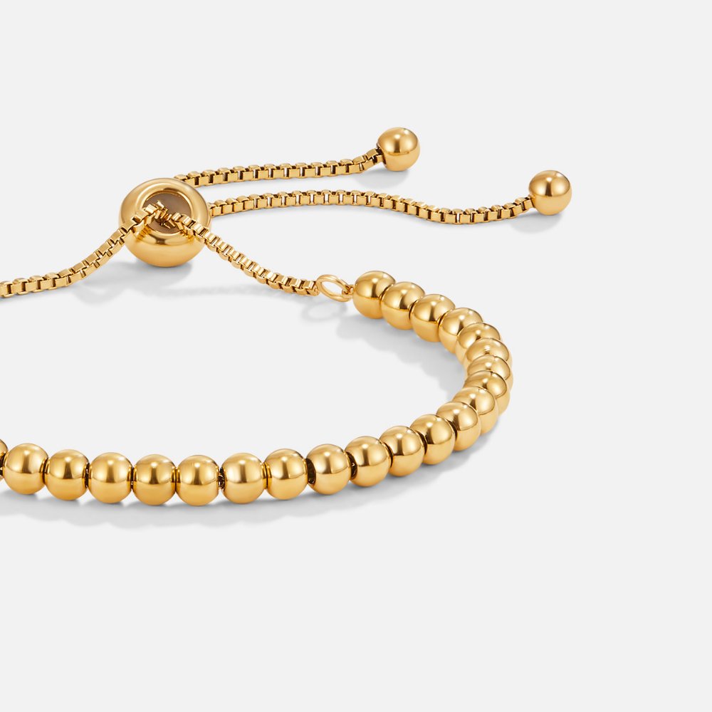 Nila Elegant guldarmbånd med perler | 18k Guld - DK BUTIK