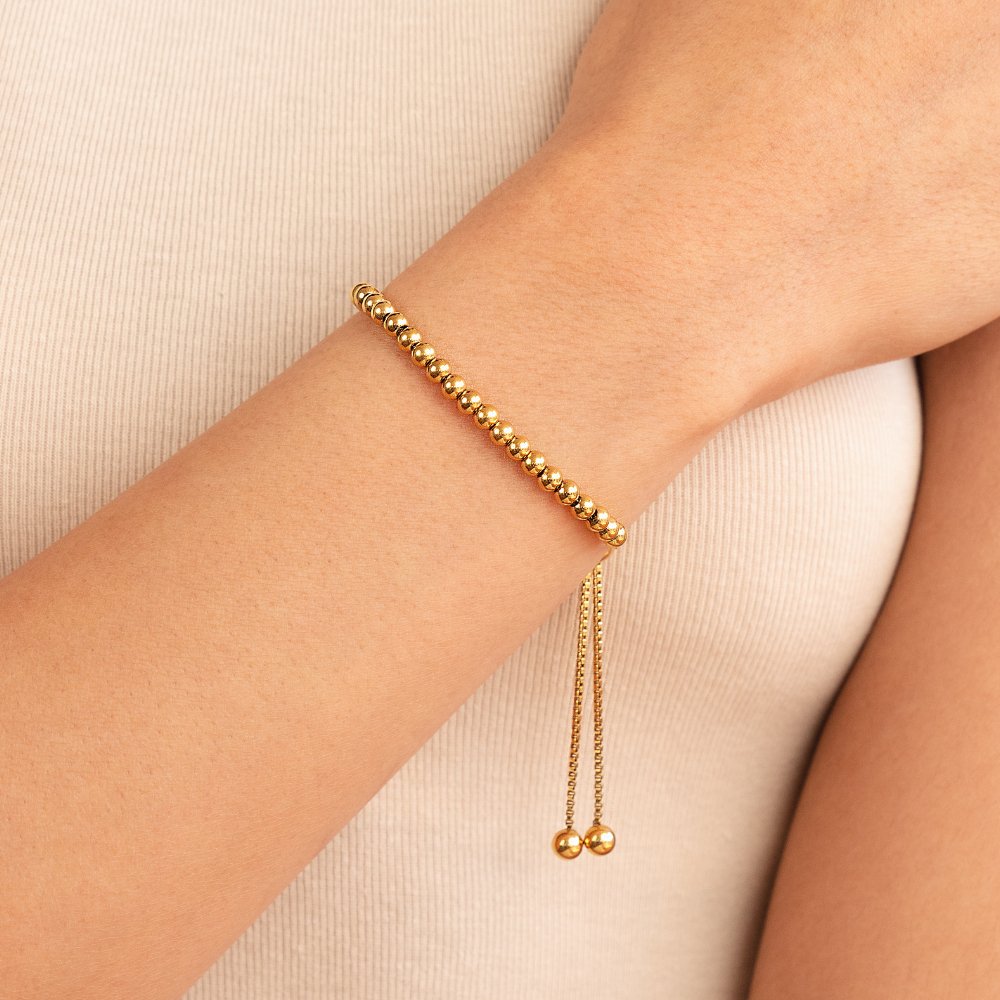 Nila Guld armbånd med perler | 18k Guld - DK BUTIK