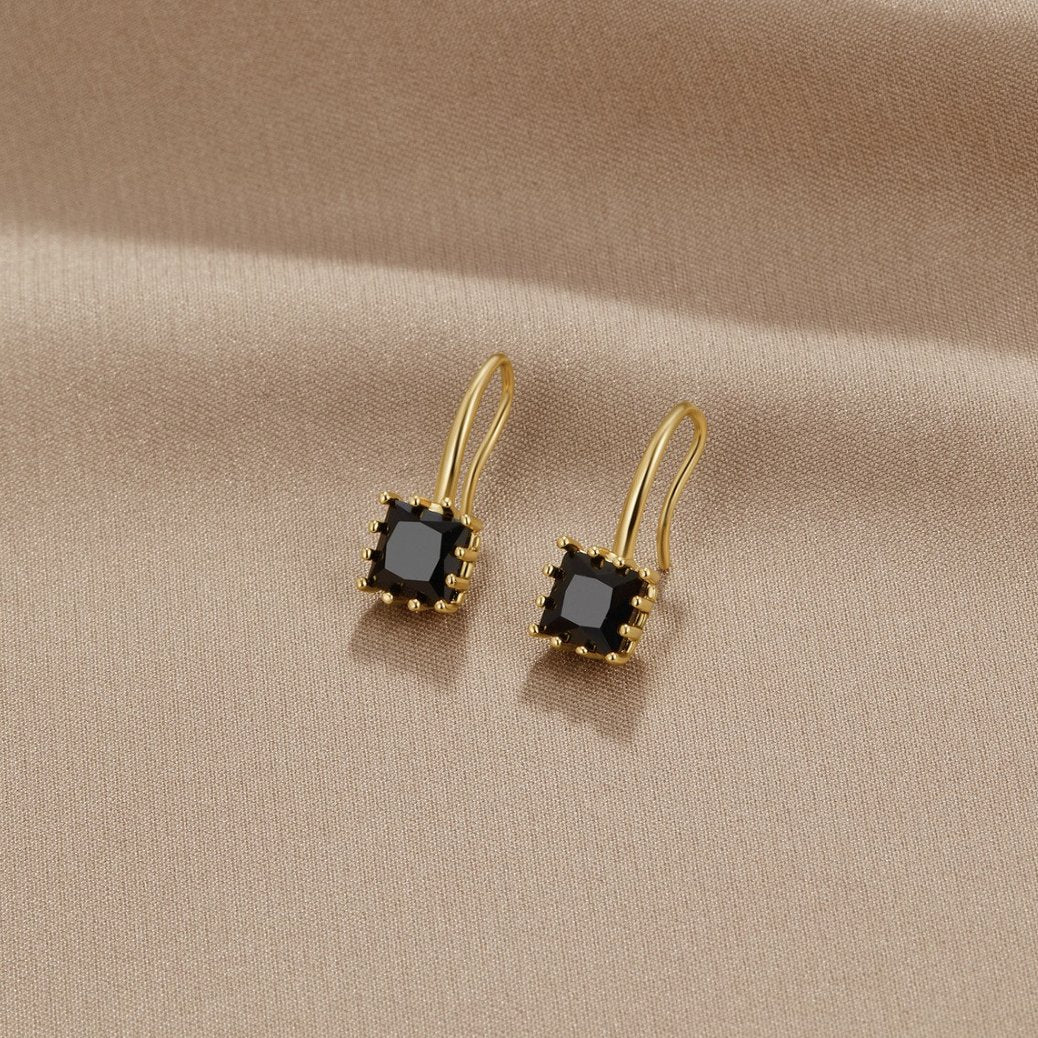 Krystal Hængende Øreringe Cud | 14k Guld - DK BUTIK