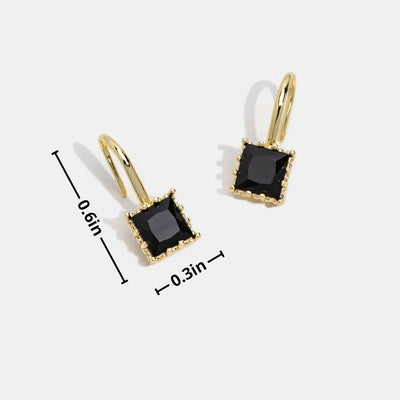 Krystal Hængende Øreringe Cud | 14k Guld - DK BUTIK
