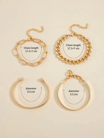 Elan Mercer Armbåndssæt | Hvidguld 18k