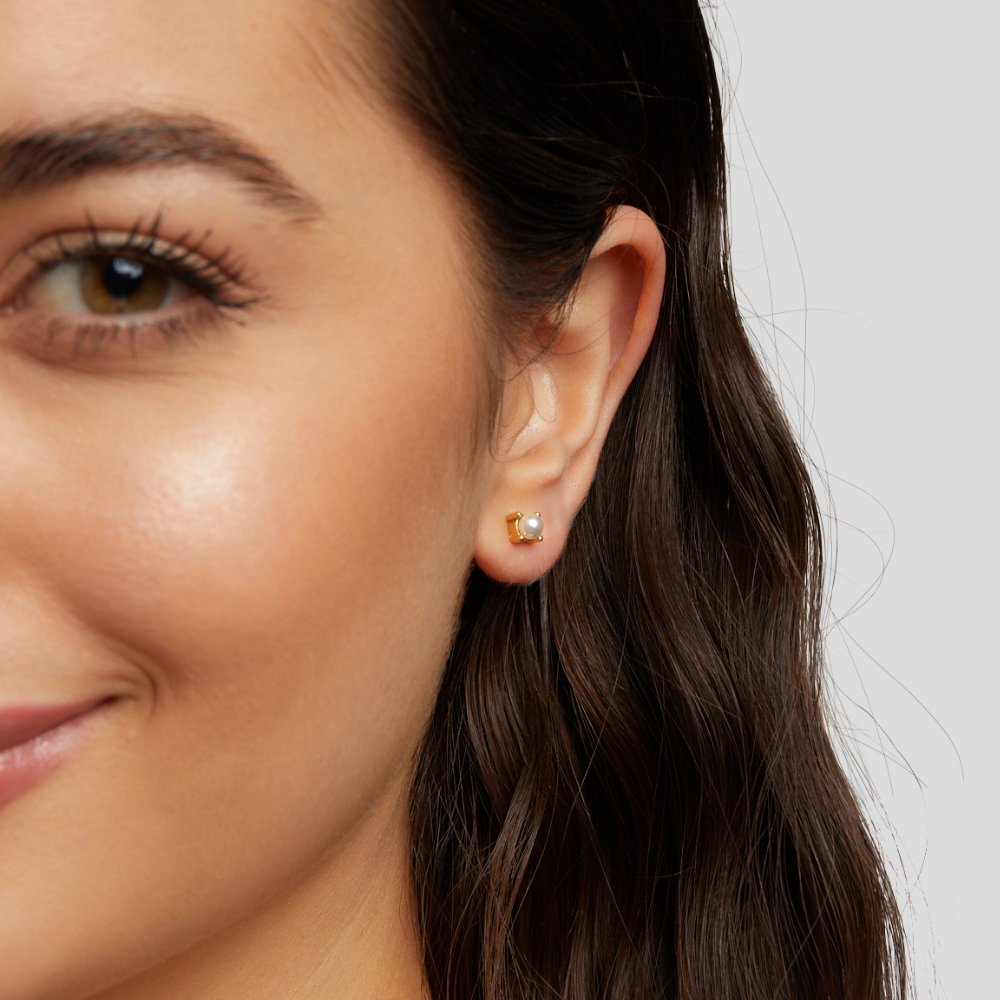 Sofia Øreringe med Perler | 18k Guld - DK BUTIK