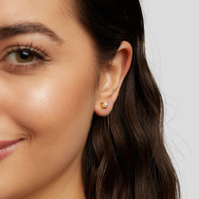 Sofia Øreringe med Perler | 18k Guld - DK BUTIK