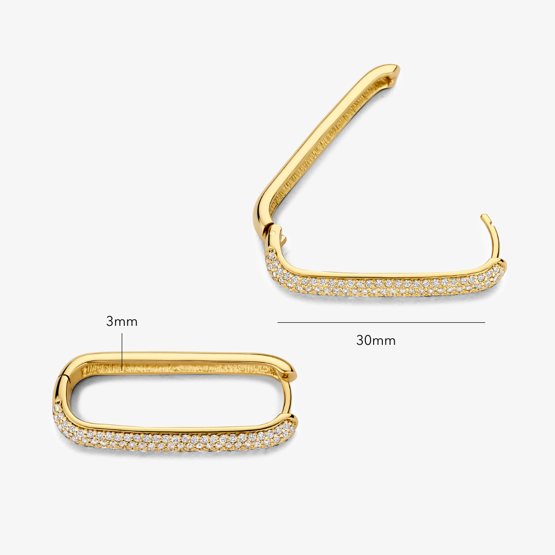 Store Icon Pavé Ringe | Guld 16k - DK BUTIK