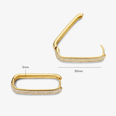 Store Icon Pavé Ringe | Guld 16k - DK BUTIK