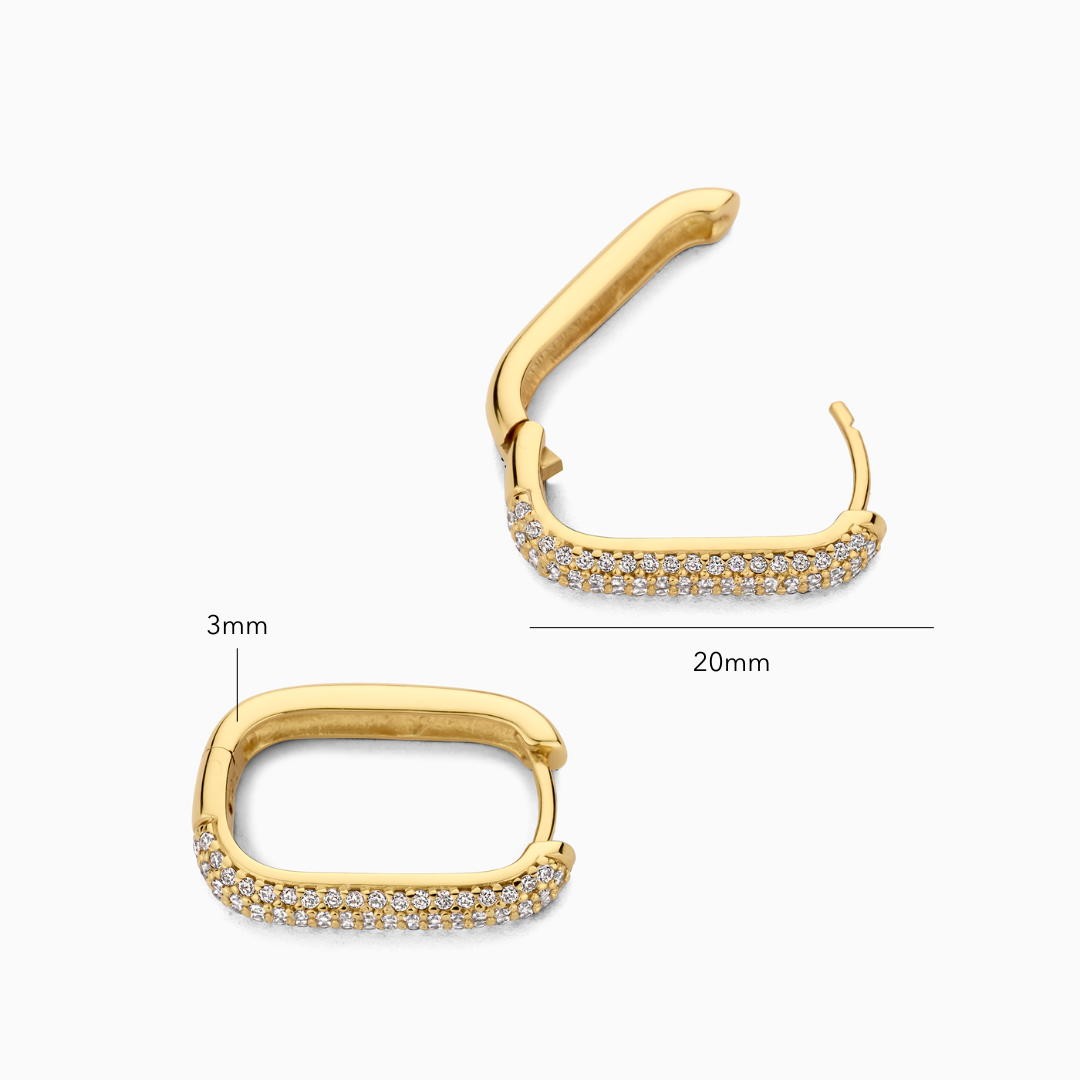 Ikon Pavé-Dæk | Guld 18k - DK BUTIK