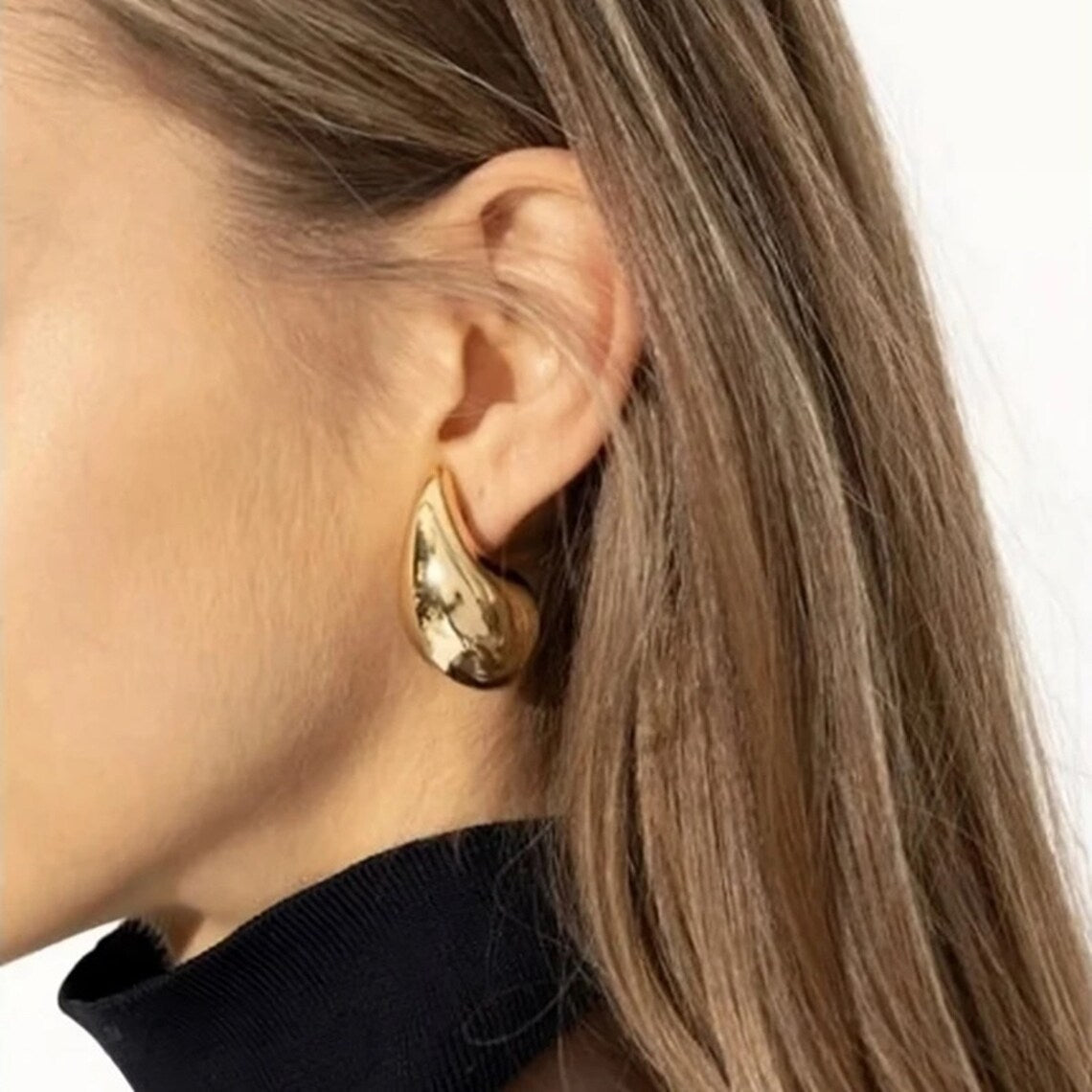 Teardrop Øreringe Sandra | 18k Guld - DK BUTIK