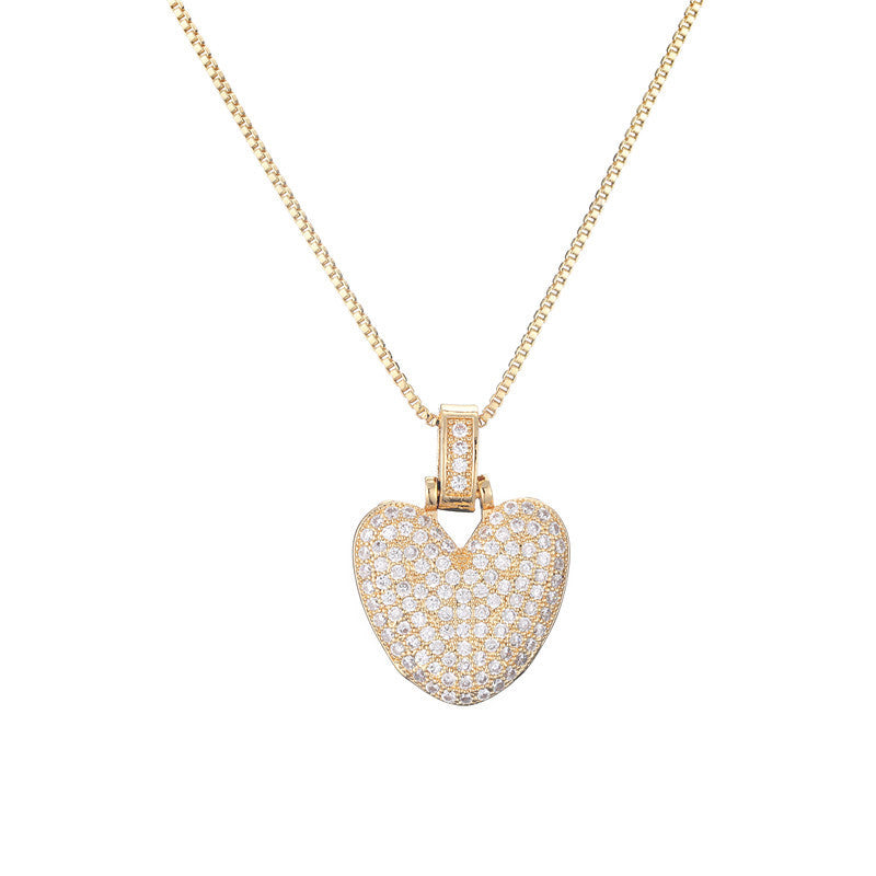 Pave Bubble Halskæde med Initial | 18k Guld - DK BUTIK