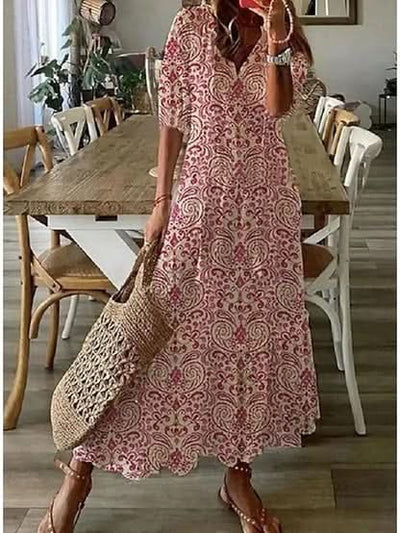Dianna™ | Boho Kjole med Maven Dækket