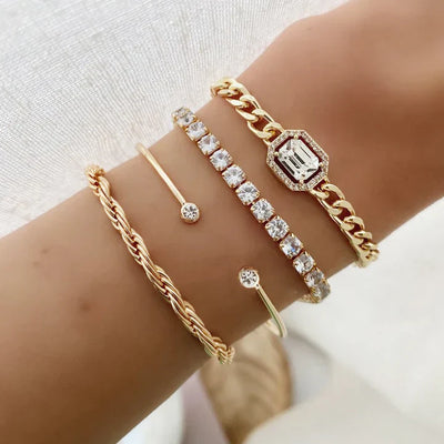 Domitia Calvina Armbåndsæt | Hvidguld 18k