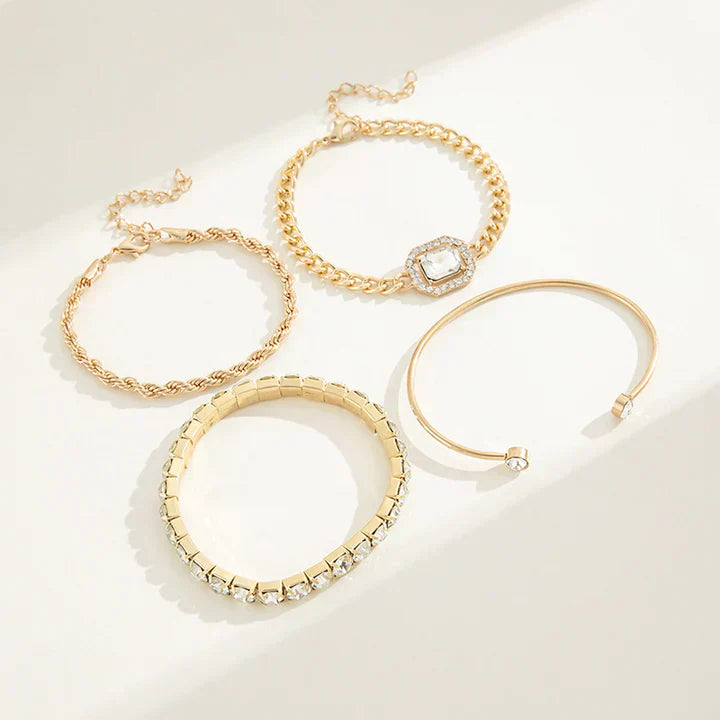 Domitia Calvina Armbåndsæt | Hvidguld 18k